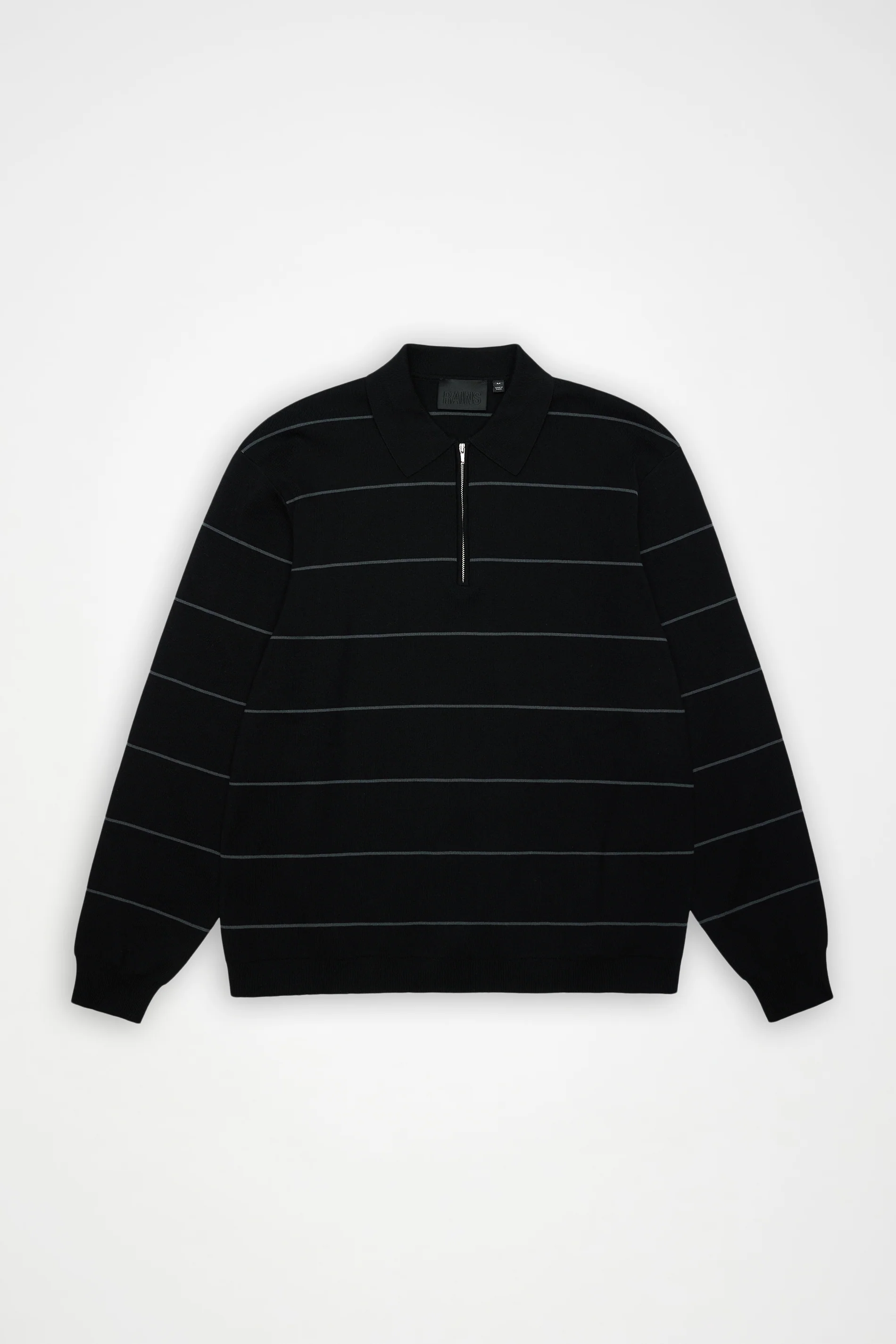 Striped Knit Long Sleeve Polo - Image 12