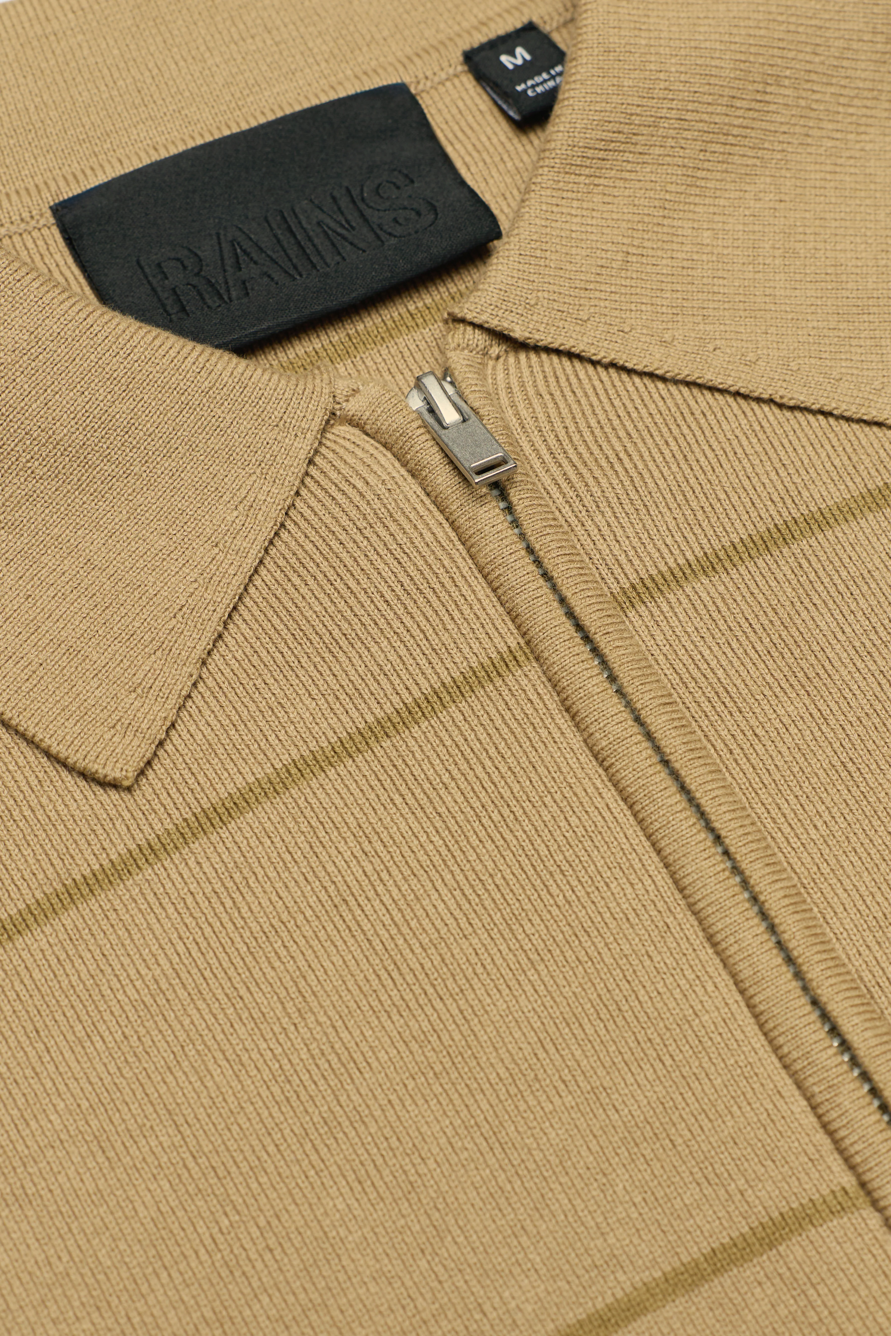 Striped Knit Long Sleeve Polo - Image 6