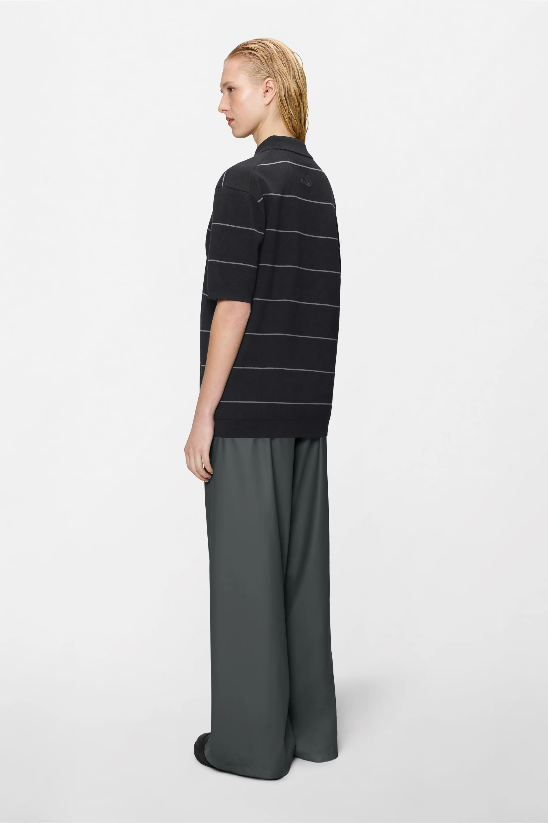 Striped Knit Polo - Image 3